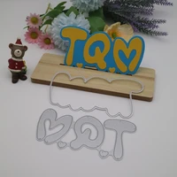 spanish word t q mte quiero mucho metal die cuts for love card hand making embossing stencil template moulds cutting dies