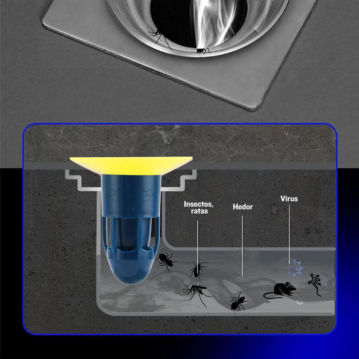

Дезодорант для канализации с дренажным ядром, бытовая насадка для туалета, ванной, туалета, с защитой от насекомых, с защитой от запаха, дезодорант
