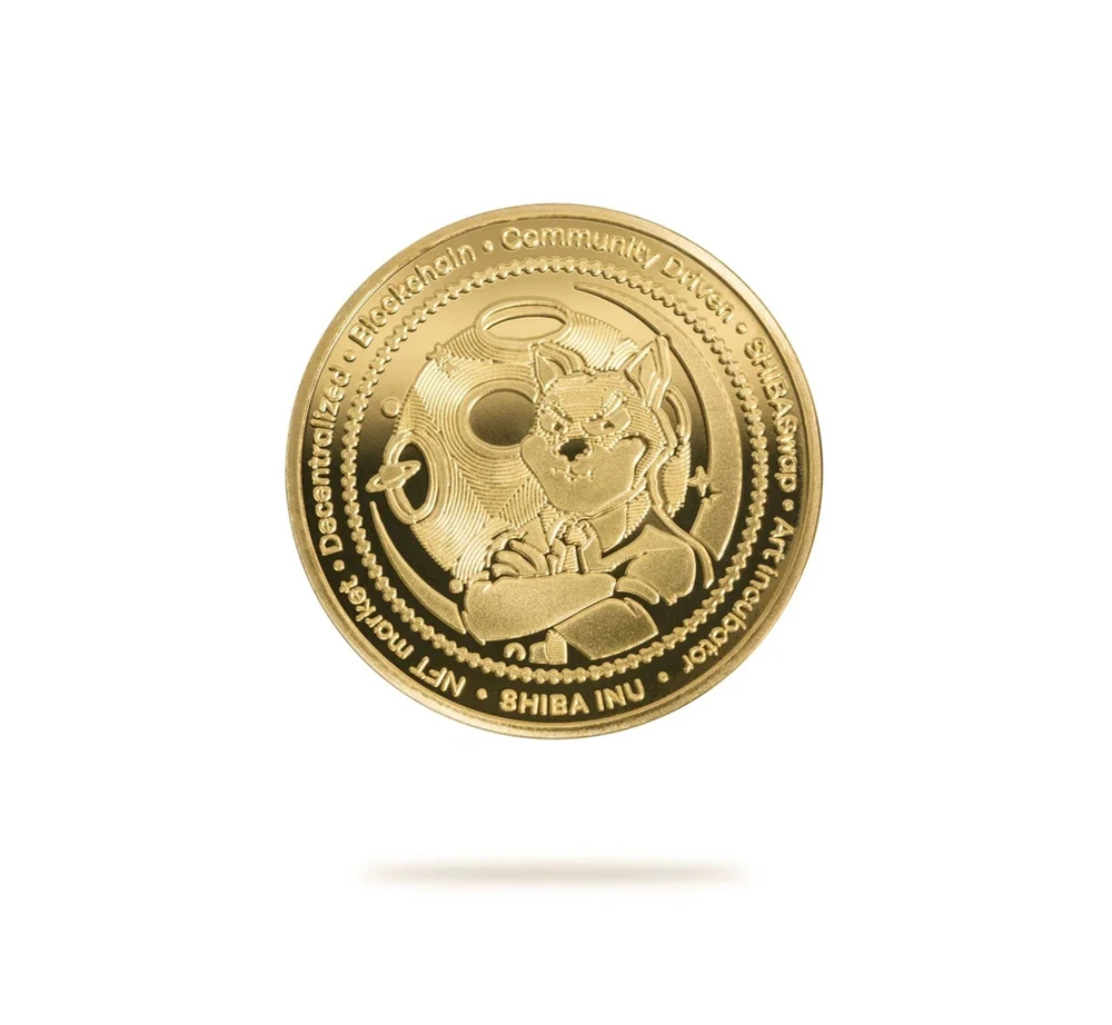 

Gold/Silver Shib Coin Commemorative Coins Digital Virtual Coin Souvenir Collection Gifts