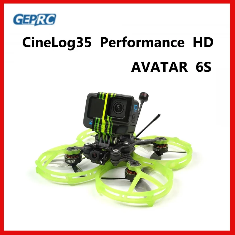

GEPRC CineLog35 Performance HD AVATAR 6S Cinewhoop F722-45A SPEEDX2 2105,5-КВ для радиоуправляемого FPV квадрокоптера Freestyle Drone