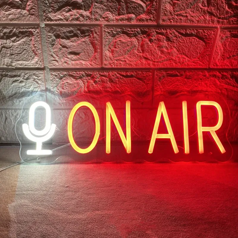 Неоновая вывеска на воздухе индивидуальная неоновая живая трансляция запись