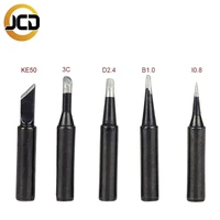 jcd 5pcslot soldering iron tips ke50 3c d2 4 b1 0 i0 8 900m silver black copper electric soldering iron head for 908s 908 8898