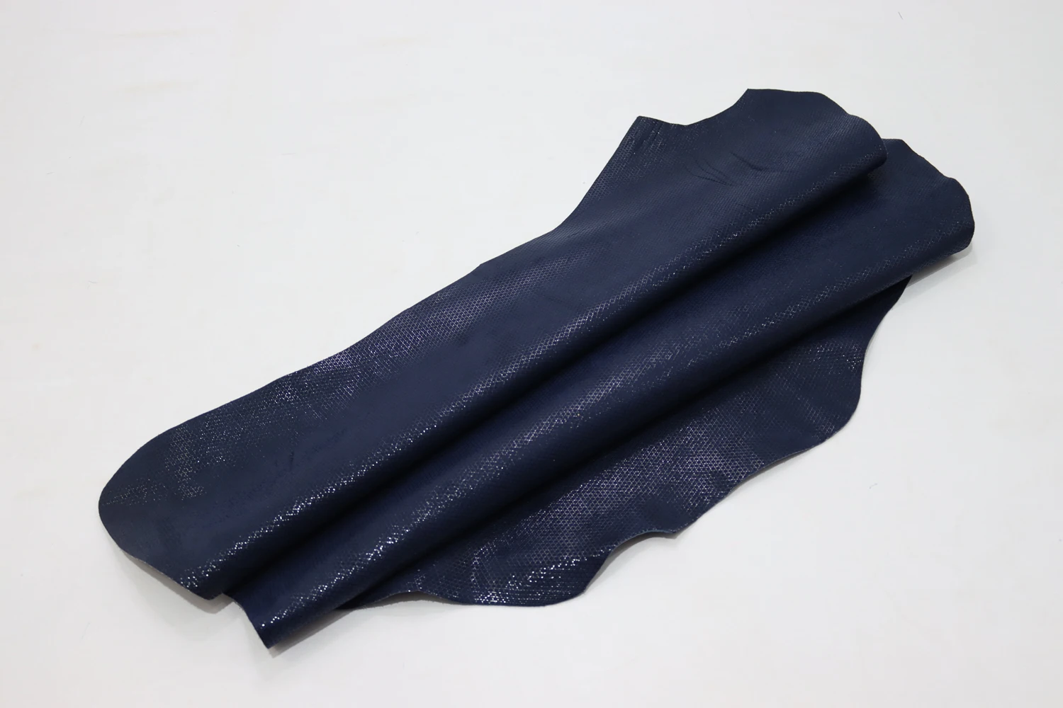 

Real Goat Skin Suede Navy Blue Patterned 1.5 Mm Tanned Ready Made Leather Craft Products Wallet Bag Clothes Card Holder Shoe