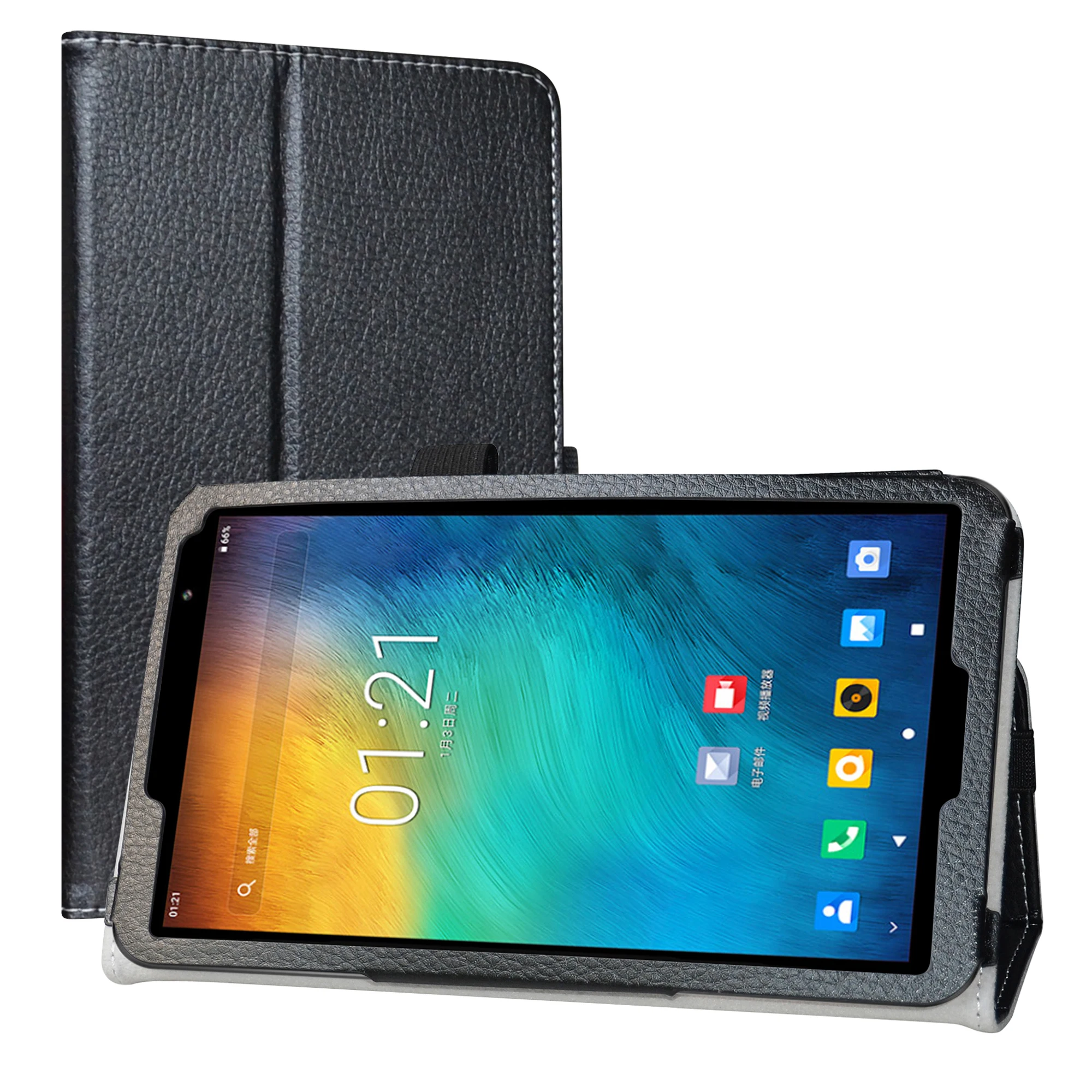 Case  For  8.0" TECLAST P80X  Tablet Folding Stand PU Leather Cover with Magnetic Closure