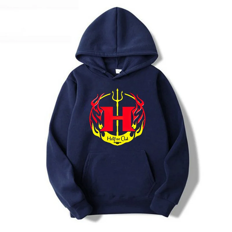 

Stranger Things Anime Hoodies Men Harajuku Hiphop Casual Hoodies Hellfire Club Hooded Sweatshirts Men's Sport Jopping Clothes