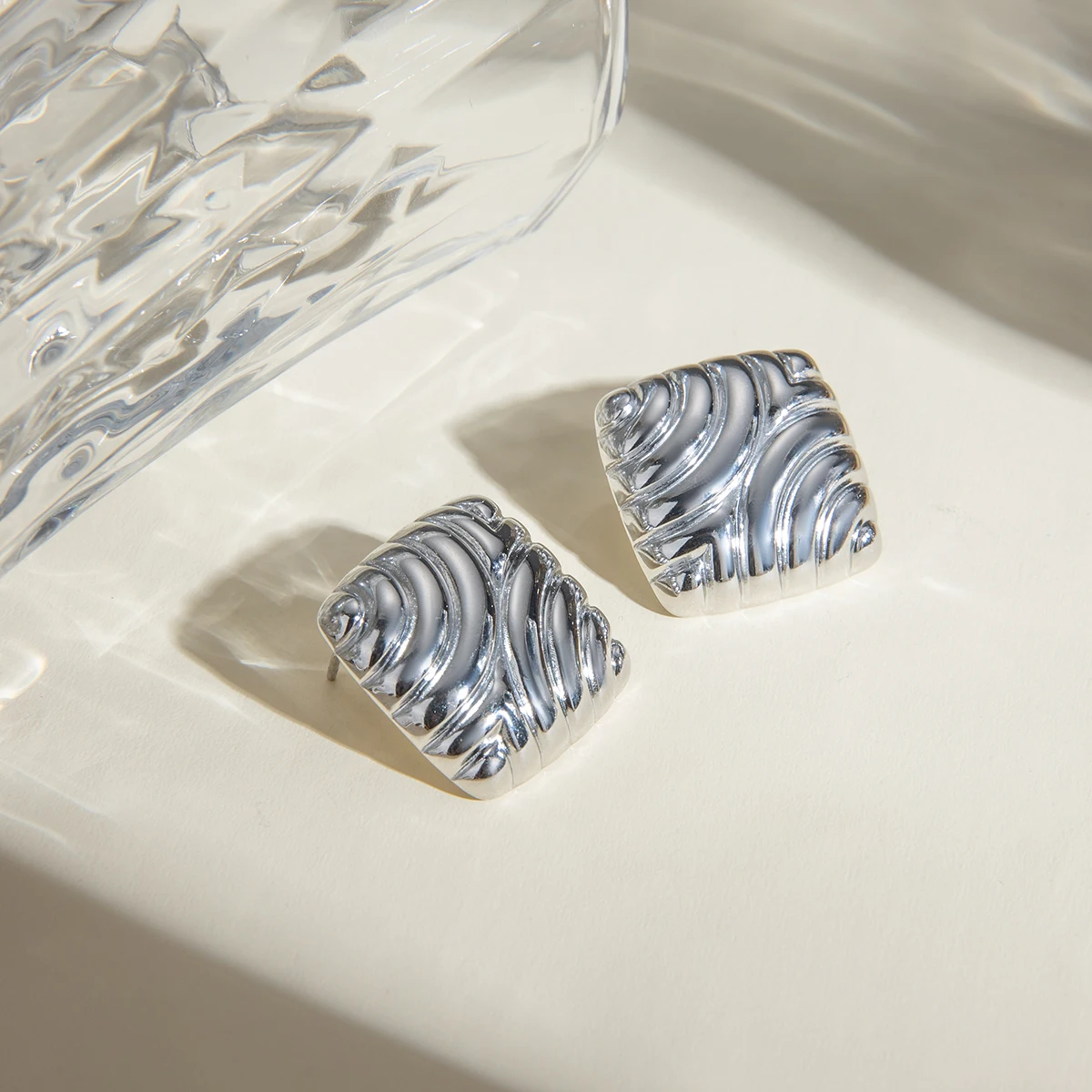 Uworld Модные Серьги-гвоздики Из Нержавеющей Стали Женские Геометрические