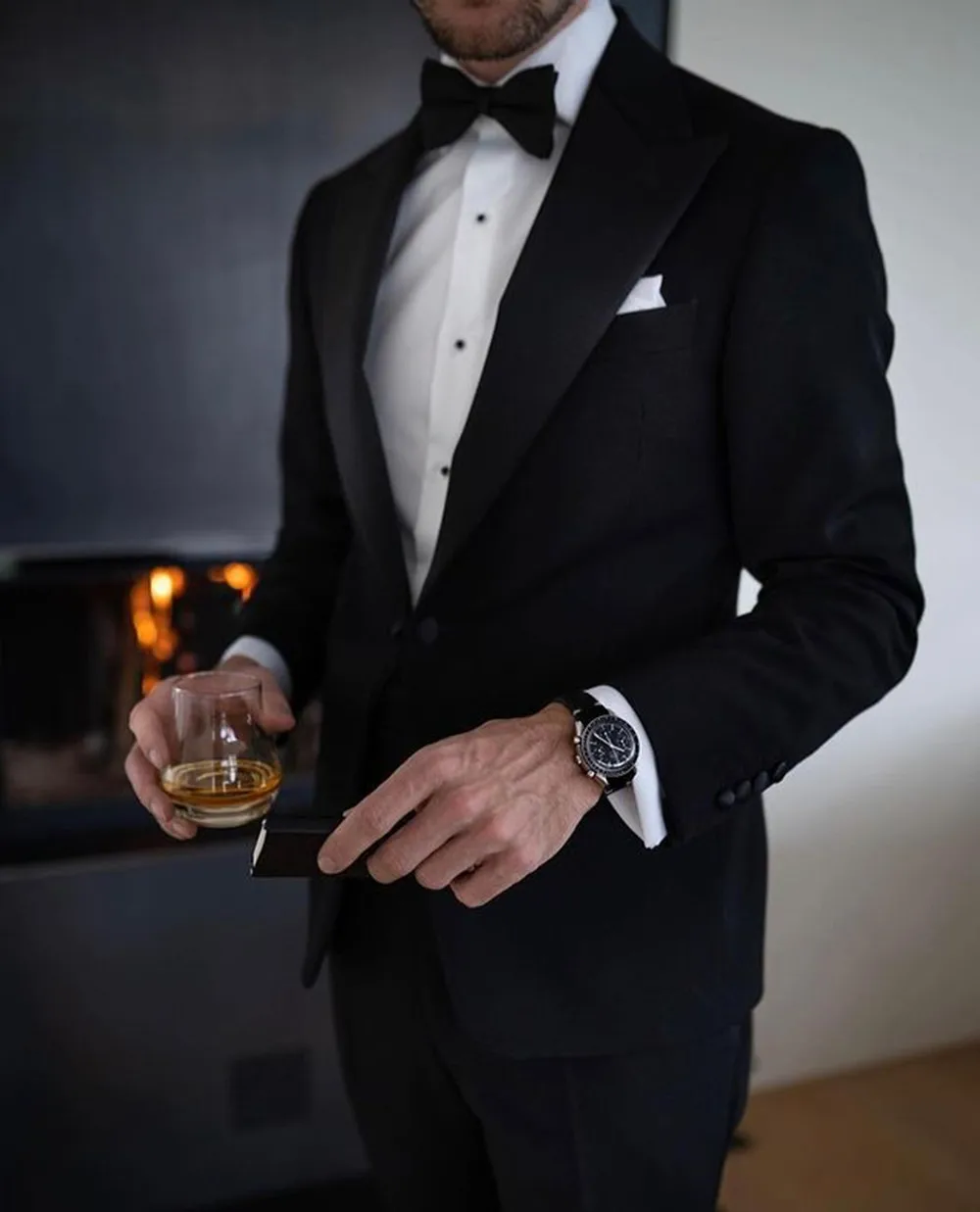 

2022 Custom Made Black Men Suits Summer Blazer Sets Tuxedos Formal Fashion Design Two Pieces Jacket+Pants Bespoke Costume Homme