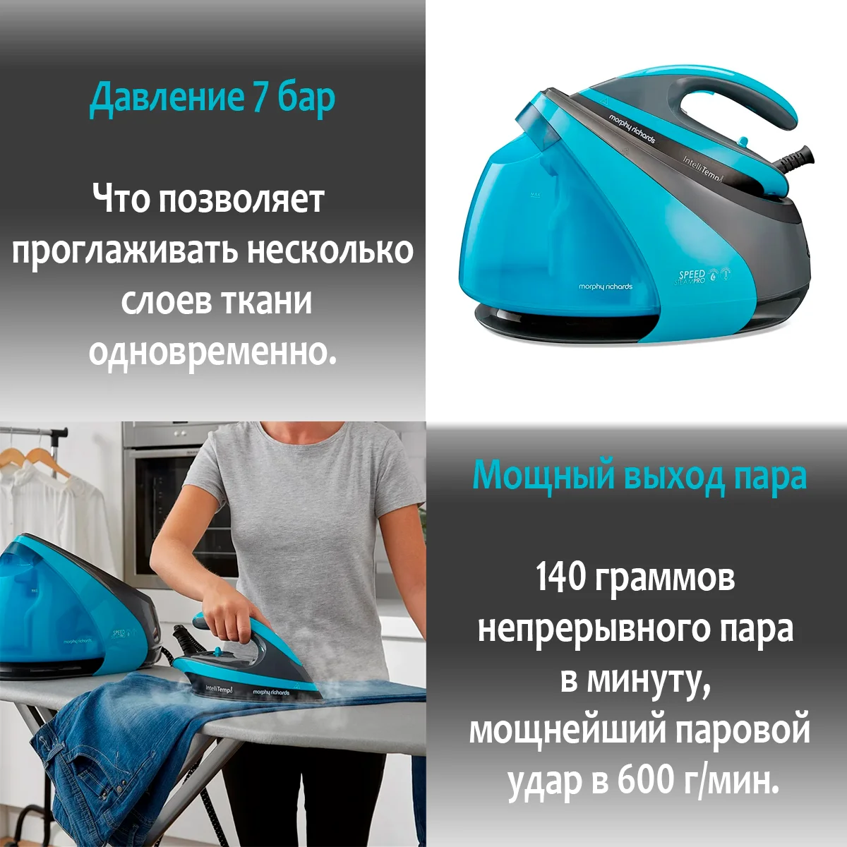 Парогенератор Morphy Richards Speed Steam Pro Intellitemp 332103 утюг и парогенератор |