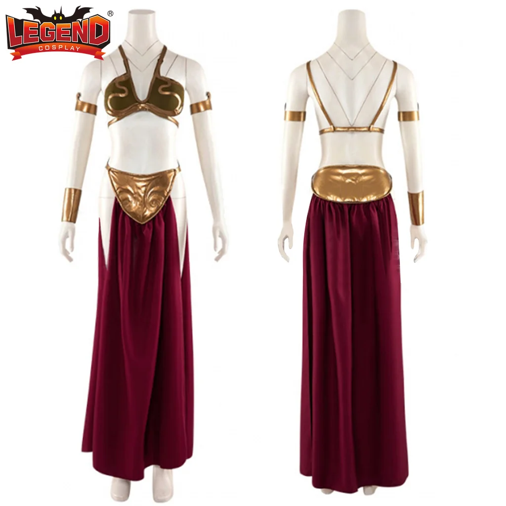 Prinzessin Leia Kostüm Bespin Kleid Kleid Leia Organa Cosplay Kostüm Outfit mit Cape für Frauen Erwachsene