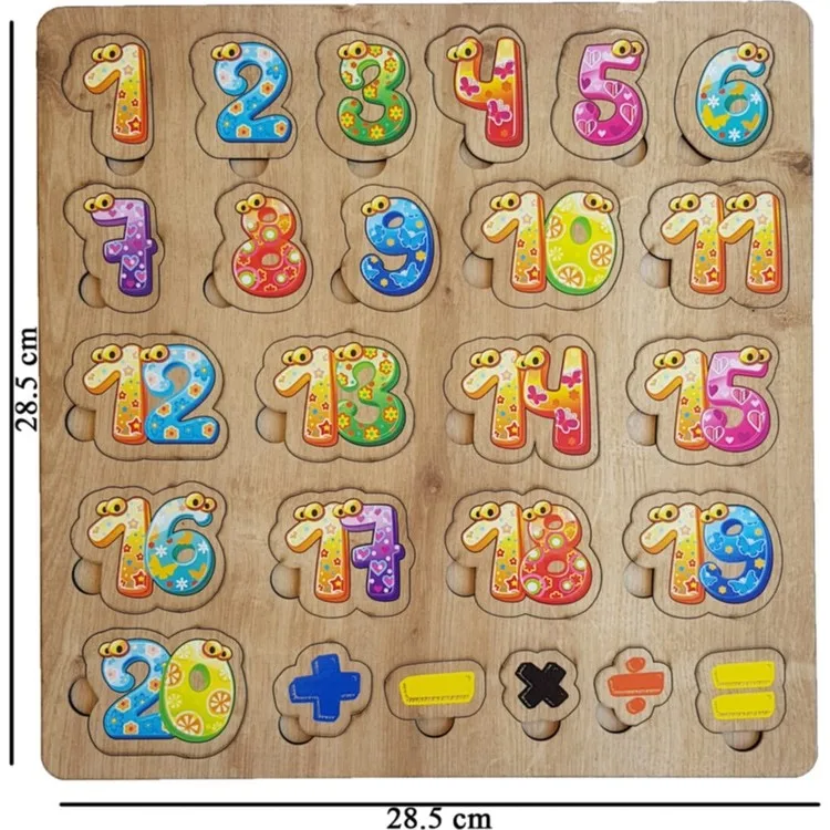 King Toys Деревянная игрушка Цифры Цифры Найти штекер