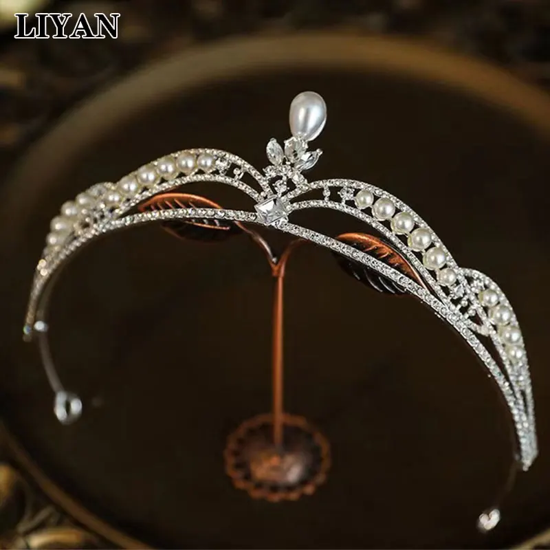 

LIYAN Хрустальная корона аксессуары для волос Простые Модные украшения для волос со стразами и короной для дня рождения и детской вечевечерние НКИ