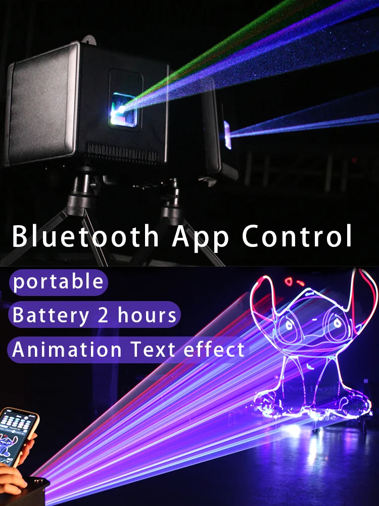Мобильный телефон Android и ios Bluetooth подключенный к лазерной подсветке для домашней