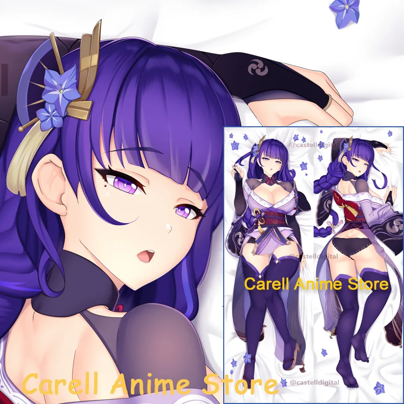 

Двусторонняя наволочка для подушки Dakimakura Anime Raiden Shogun Genshin