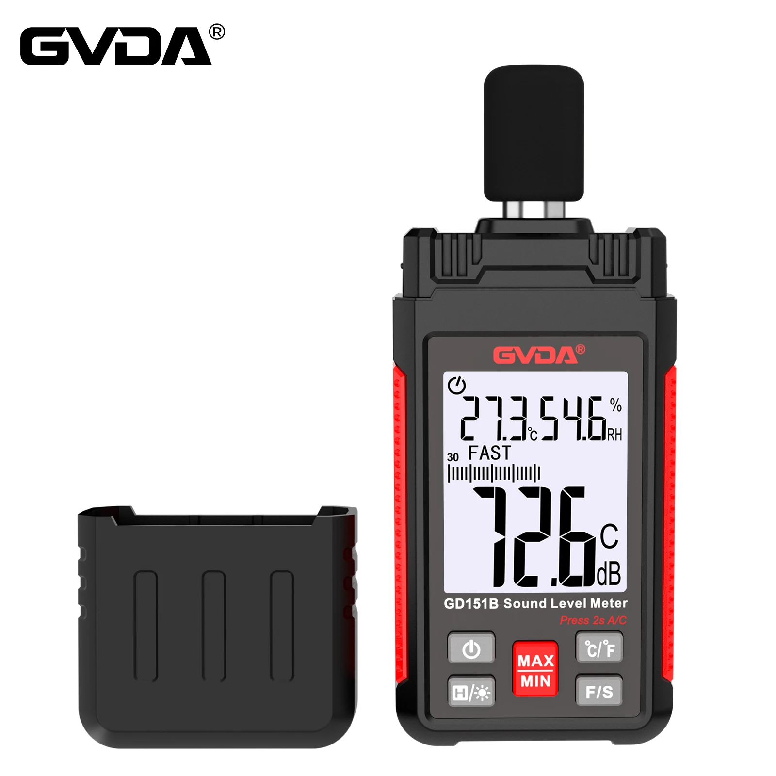 

GVDA Digital Sound Level Meter Audio Level Meter Sonometro Sound Meter Decibelimetro 30-130dB Decibel Meter Portable Noise Meter