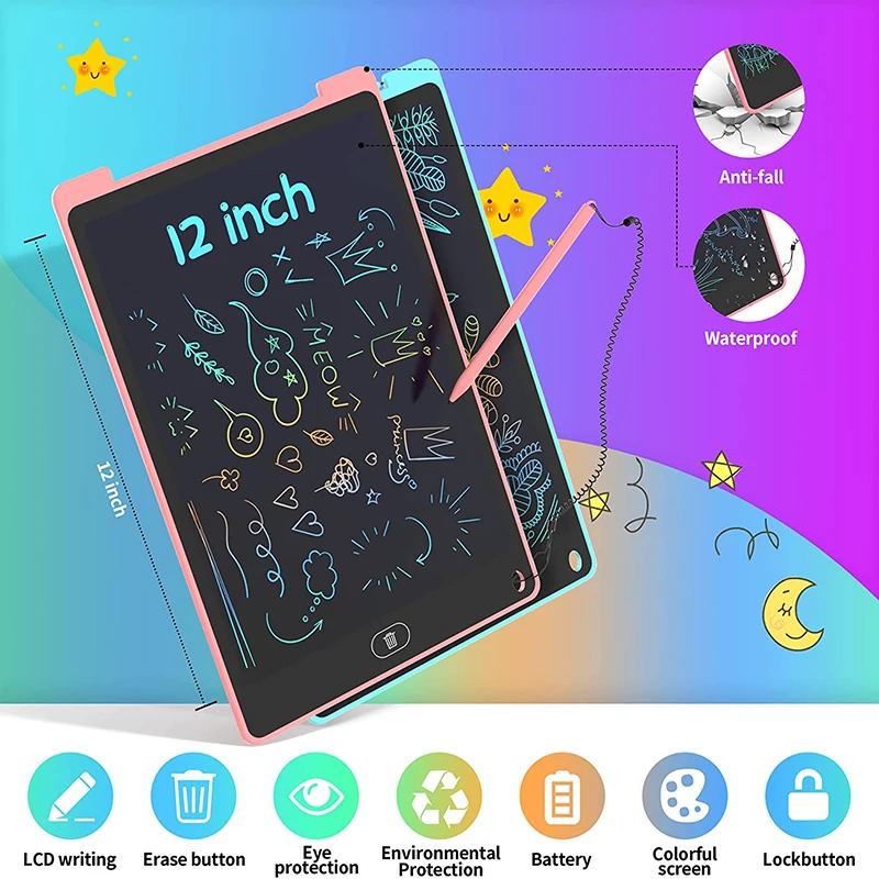 12-дюймовый планшет для рисования с ЖК-экраном цифровой графический электронный