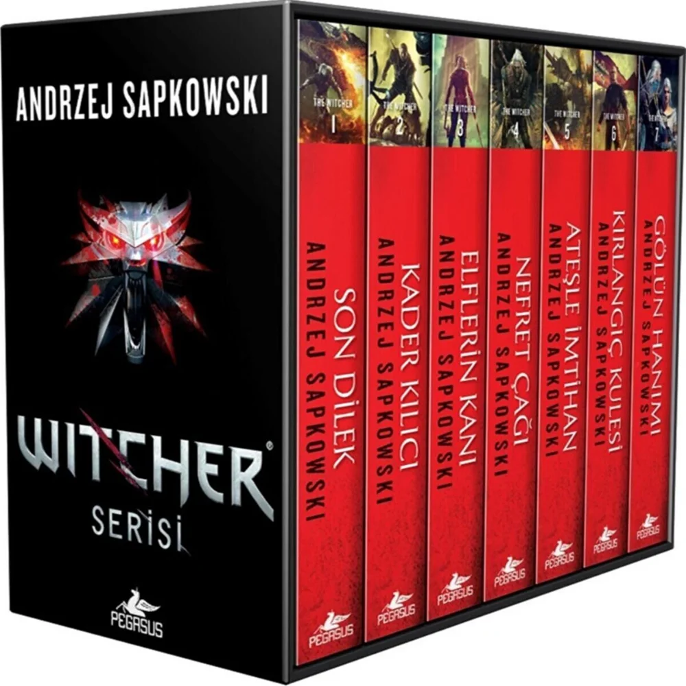 The Witcher Series 8 Books  Turkish Special Edition Andrzej Sapkowski Literature General Culture Story Novel Fairy Tale Page Geralt A Man With Magical Powers Adult Hobby Fun Action Adventure Fantasy 2022