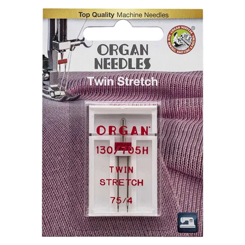 ORGAN иглы двойные 1-75/4супер стрейч Blister