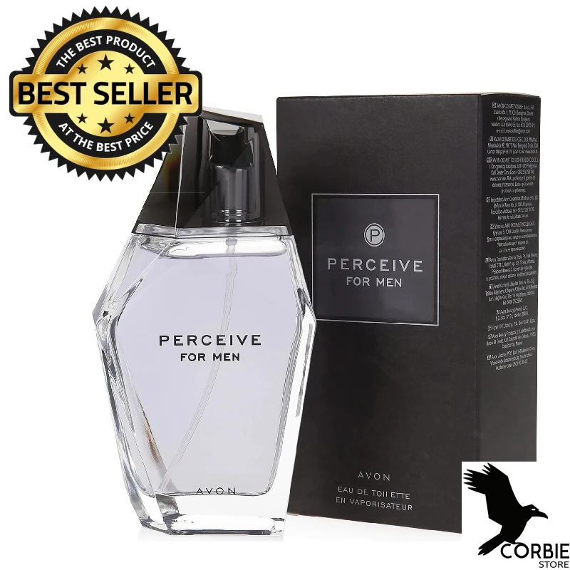 

Avon Perceive Perfume for Men EDT 100Ml Original Chypre Vanilla Cedar Mandarin Patchouli Musk Sage Sexy Fragrance