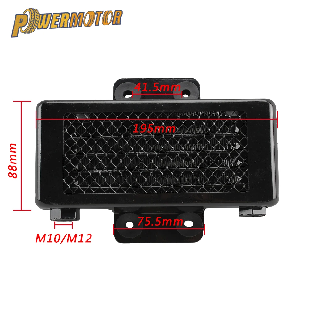 

Мотоциклетный масляный радиатор, водяной радиатор, охлаждающий кулер M10 M12, универсальный для Yamaha Monkey 125 ATV Honda Pit Bike Enduro Motocross