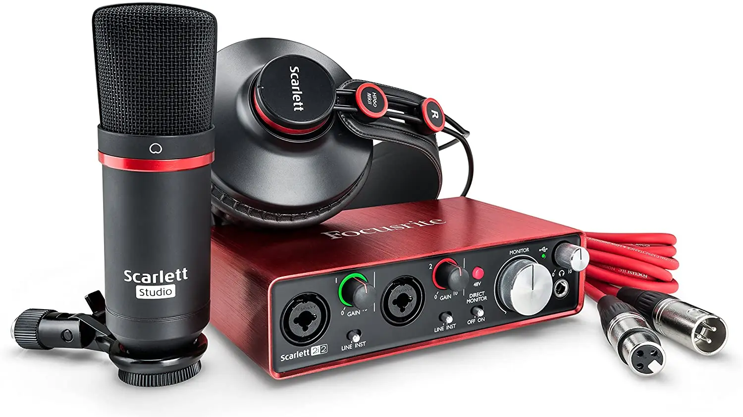 

100% Best Quality Buy 2 Get 1 Free Sound Card F-ocusrites Scarlett Solo microphones