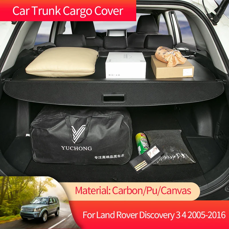 

Car Trunk Cargo Cover Luggage Storage Rear Boot Tray Security Shielding Shade for Land Rover Discovery 3 4 LR3 LR4 MK4 2005~2016