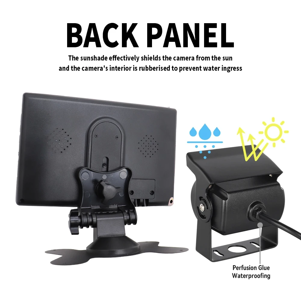 Камера заднего вида для парковки автомобиля с монитором грузовиков и