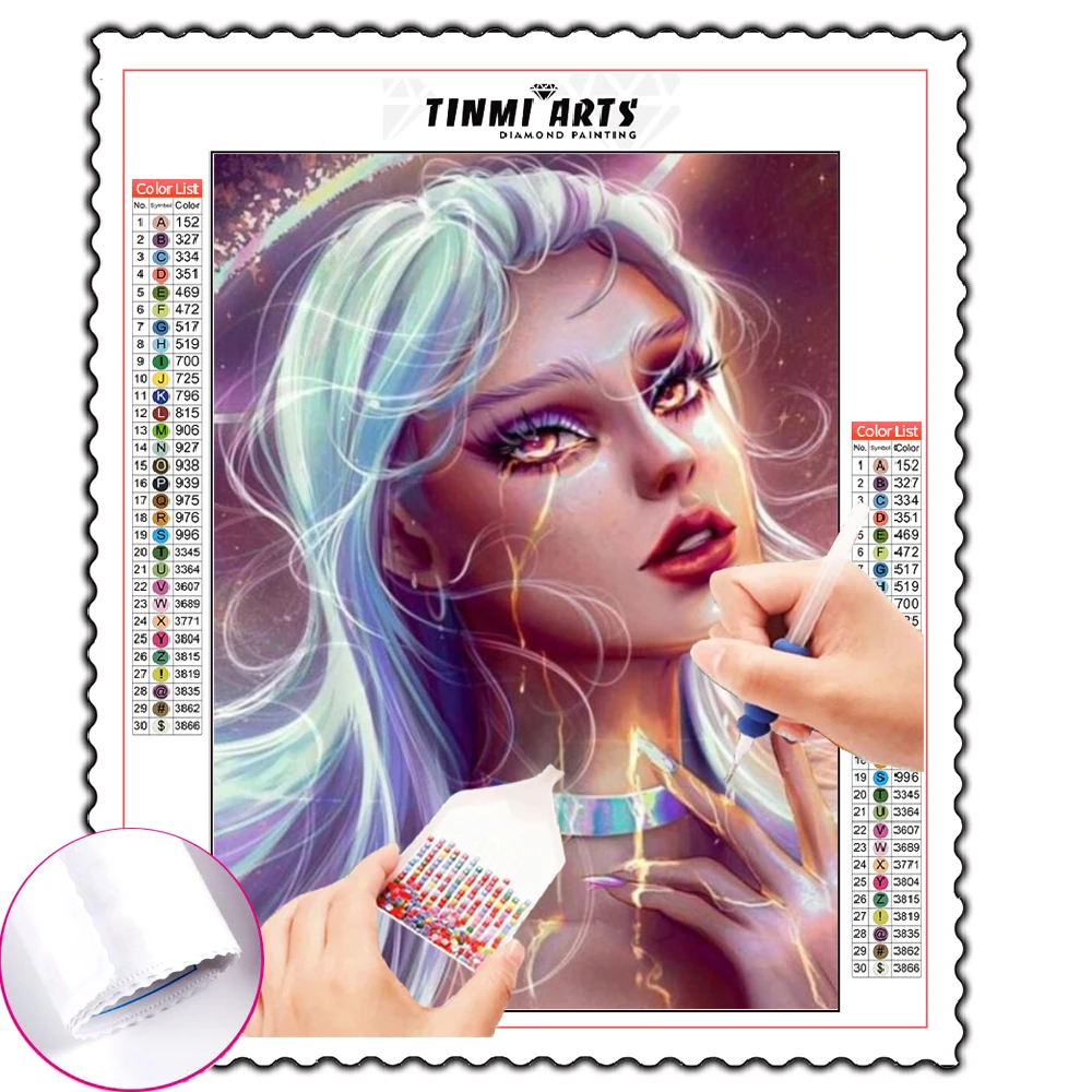 

5D Diamond Painting Art Full Square Girl Cross Stitch Mosaic Bead Embroidery Cartoon Picture Rhinestone Art Home Decor
