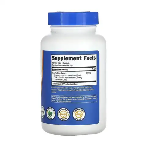 Devil's Claw, 1,200 mg , 120 Capsules