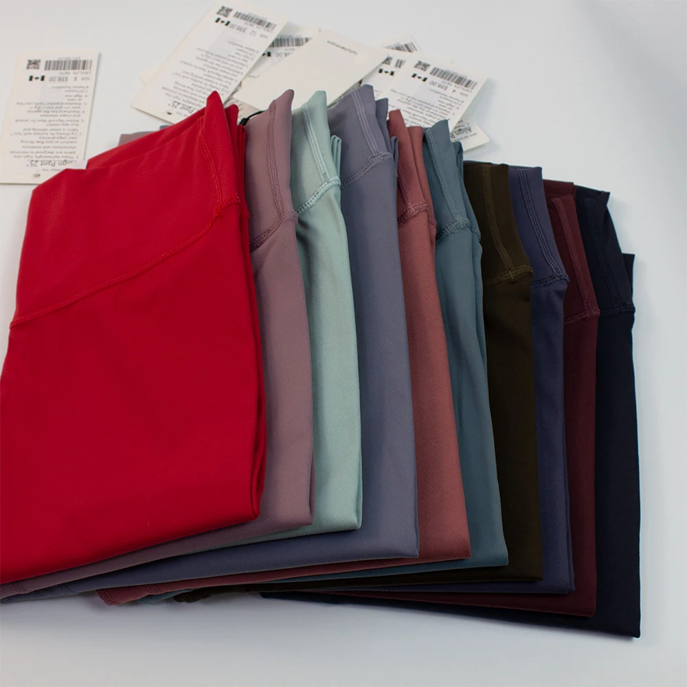 LuluWomen SportsLeggings Woman'sYogatrousers High waist butt lifting fitness jogging quick dry breathable soft leggings