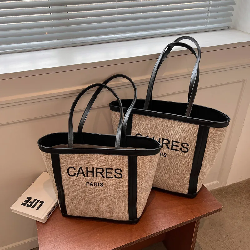 

Ladies 2022 Summer New Luxury Tote Bag Large-capacity Leisure Shoulder Straw Women's Wholesale Bags