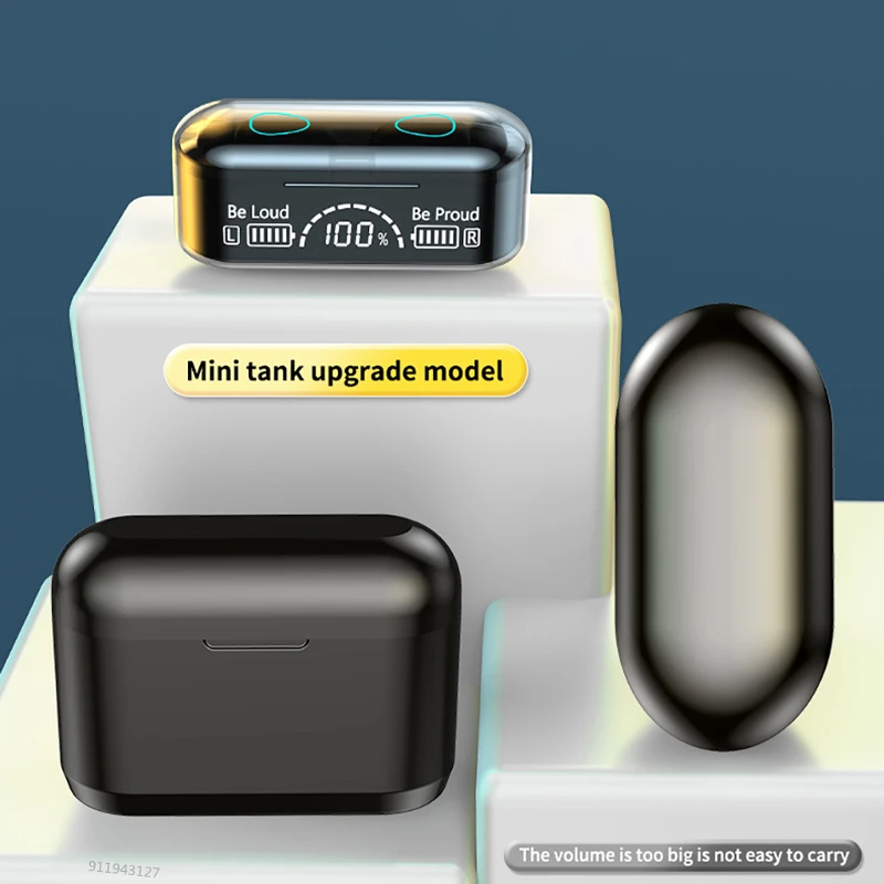 Беспроводные наушники Новинка Tws Bluetooth гарнитура 9D стерео Спортивные