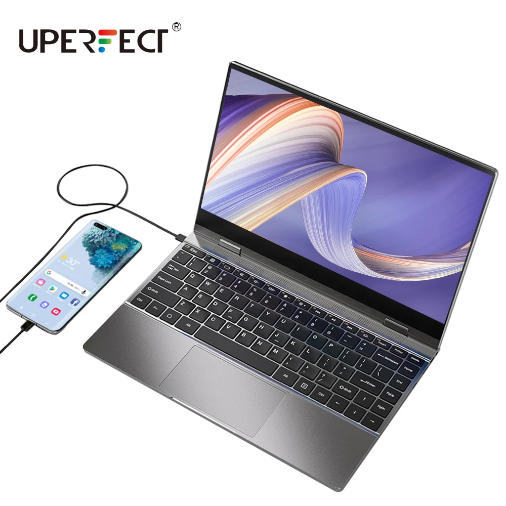 

Портативный монитор UPERFECT X с батареей для клавиатуры, сенсорный экран 13,3 дюйма для мобильного телефона, внешний экран для ноутбука, ЖК-дисплей, перезаряжаемый