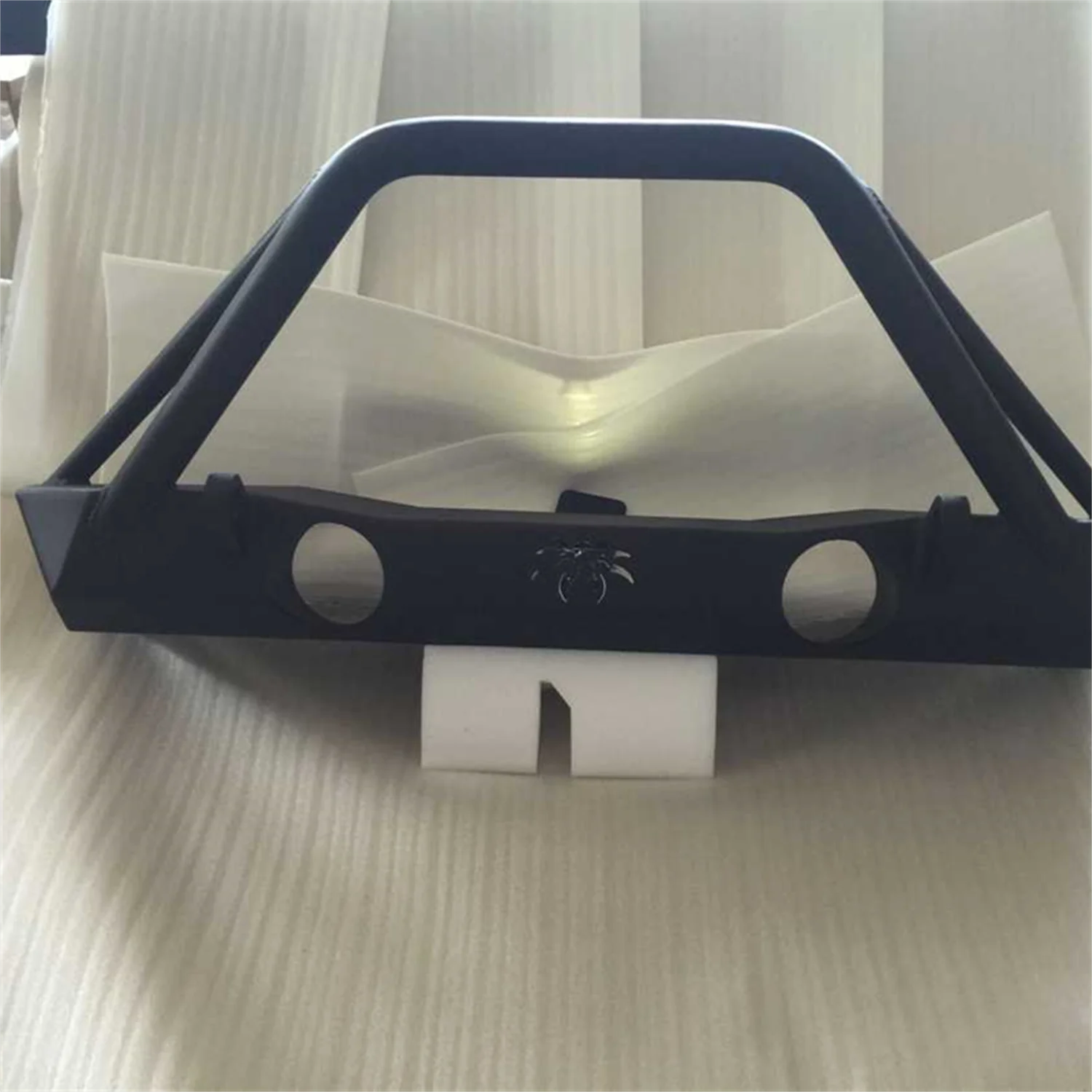 SXMA J065 Poison Spider Front Bumper Double-Barrelled For Jeep Wrangler JK 2007-2017 |