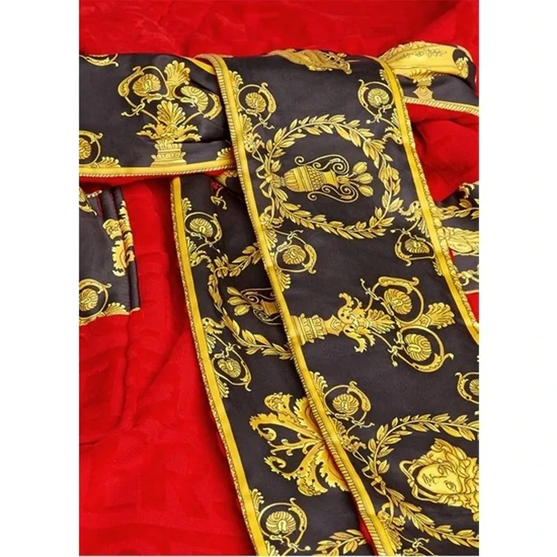 

Банный халат красного цвета, Мягкий купальный Халат средней длины для вас