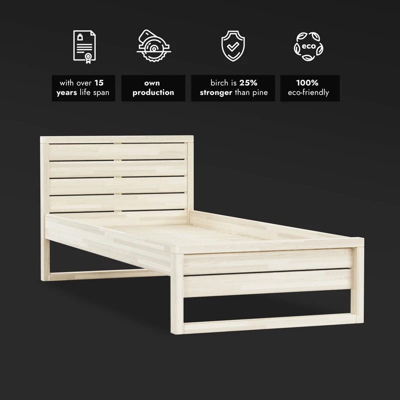 Кровать икеа из массива березы - 91 фото