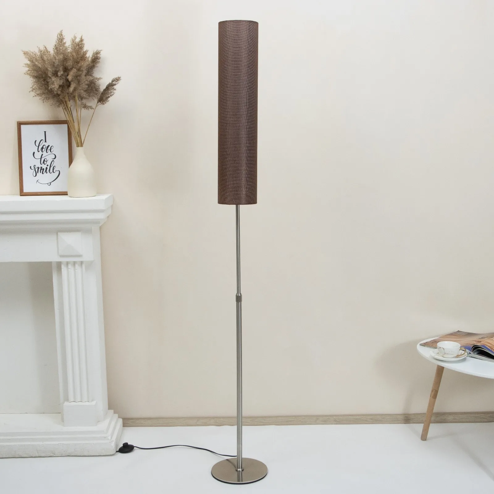 Торшер 19080/1CF E27 40Вт кофе 18х18х180 см