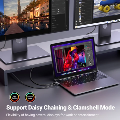 UGREEN USB C до 8K DisplayPort 1.4 кабель
