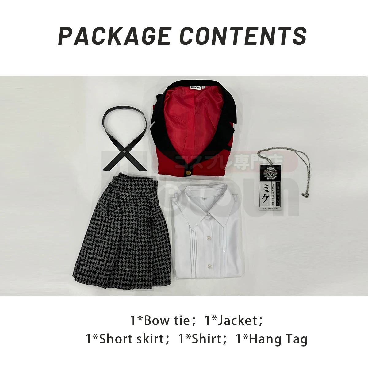 HOLOUN Kakegurui-Compulsive Gambler аниме Jabami Yumeko косплей костюм парик школьная форма кулон