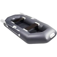 Лодка БАРС 260 надувная из ПВХ зеленая/серая 2-местная гребная длина 2,6м#2