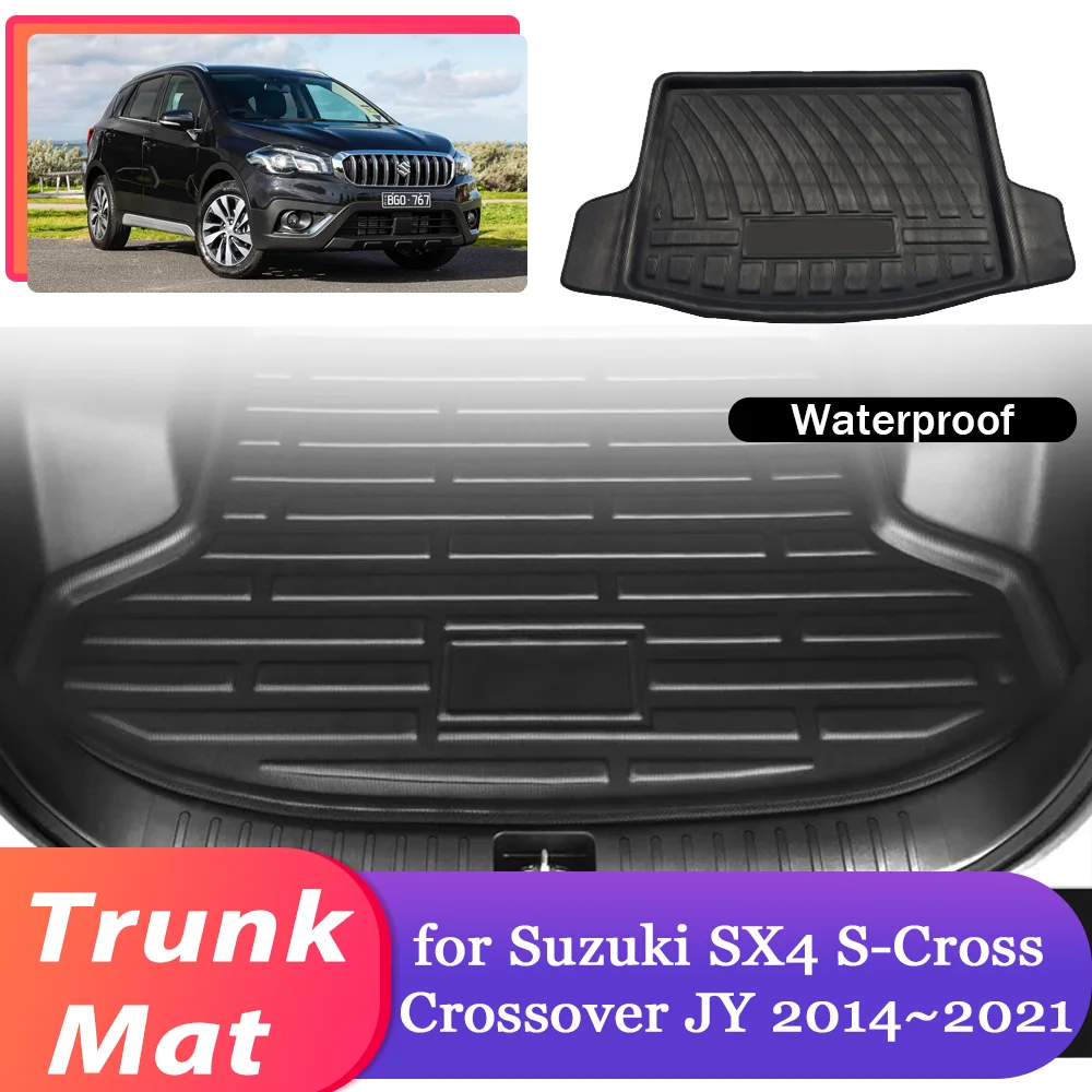 Коврик для багажника автомобиля Suzuki SX4 S-Cross JY 2014 ~ 2021 2015 2016 2017 2018 2019 2020