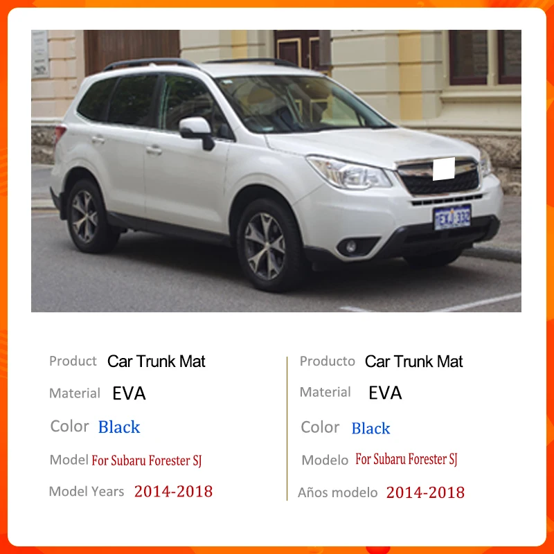 Для Subaru Forester SJ 2014 ~ 2018 коврик для багажника задние грузовые автомобильные
