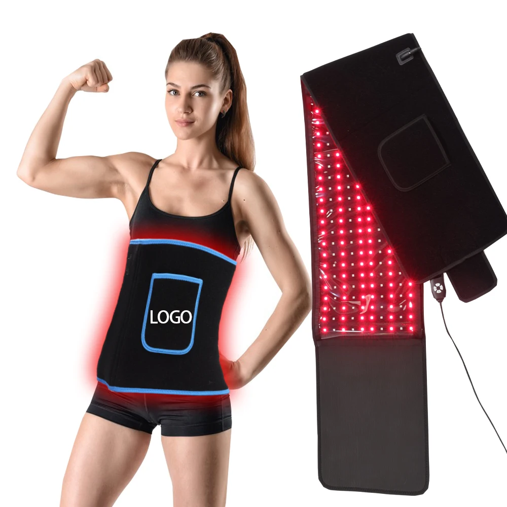 IDEAINFRARED Pain Relief Weight Loss Light Belt Infrared 660nm 850nm Led Red Light Therapy Wrap Belt New Slimming Waist Slimming