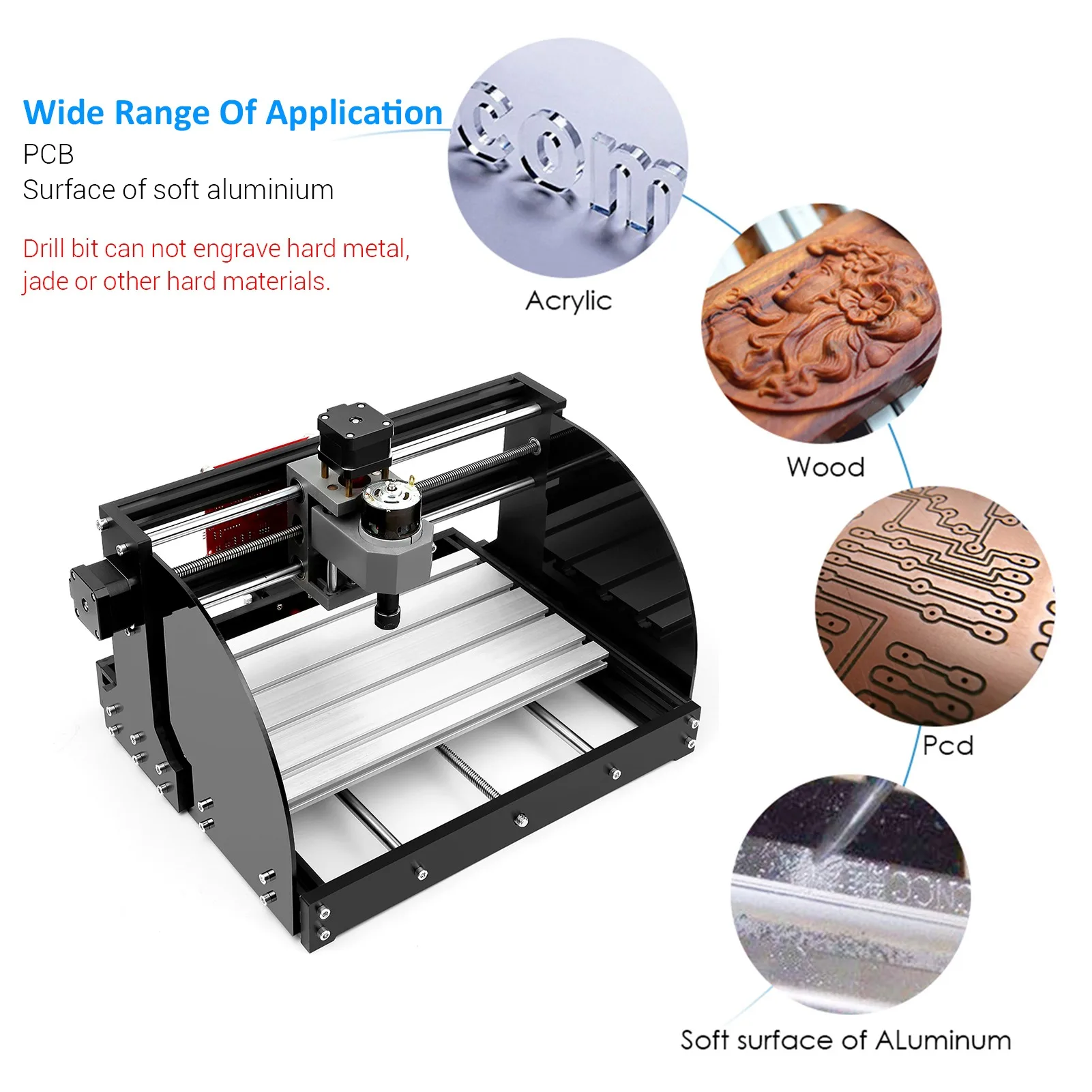 5500mW Upgrade Version CNC 3018Pro GRBL Control DIY Mini CNC Machine 3 Axis Pcb Milling Machine Wood Router Engraver Woodworking enlarge