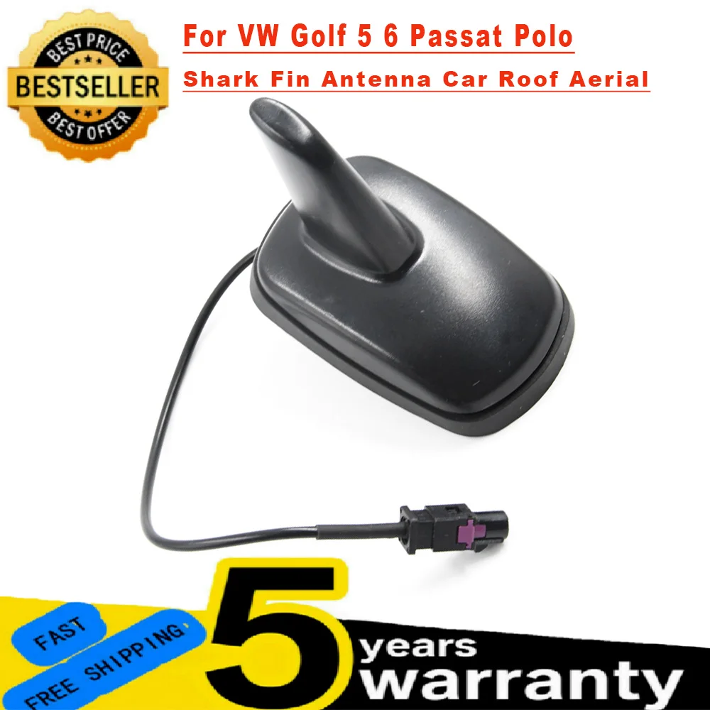 

Car Roof AM/FM Radio Aerial Antenna Shark Fin Antenna Fit For VW Golf 5 6 Passat Polo Tiguan Touran T5 Fakra