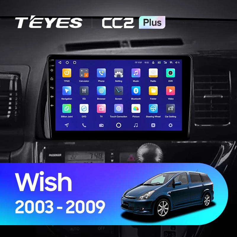 TEYES CC2L и CC2 Plus Штатная магнитола For Тойота Виш XE10 Toyota Wish 2003 - 2009 Right hand driver до 8-ЯДЕР 6 +