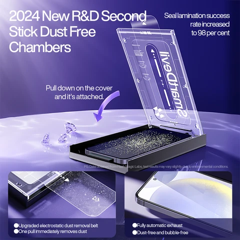 Фильм SmartDevil из закаленного стекла без пыли для прозрачного экрана Samsung Ultra HD, защитная пленка для Samsung с защитой от отпечатков пальцев S25 S25 S24