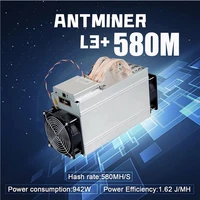 free shipping l3 580m refurbished scrypt algorithm plus mining asic hashboard litecoin doge miner bitmain antminer with psu