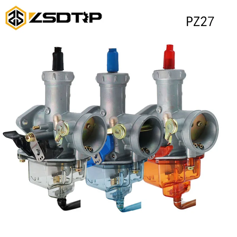 

Карбюратор ZSDTRP для мотоцикла PZ27 Keihin, 27 мм, 1 шт., кабельный дроссель, карбюратор с комплектом для ремонта Honda CG150 CG175 XR CB CRF