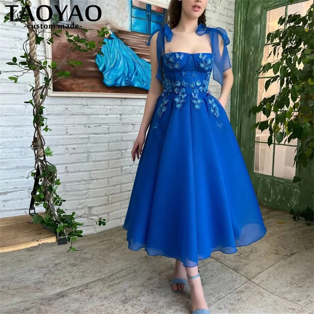 

Sweetheart Tulle Long Evening Dresses Butterfly A-Line Prom Dress For Women Party Flowers Backless Sexy Robe De Soriee