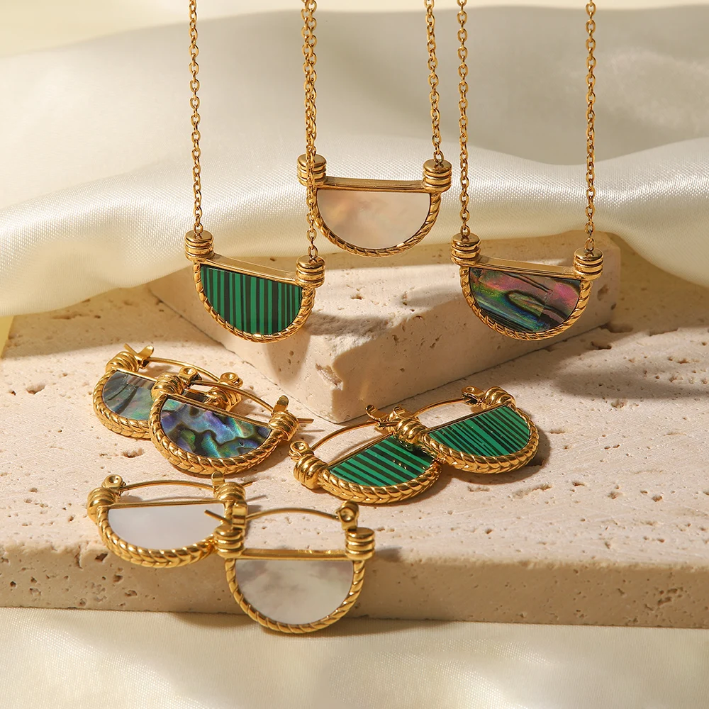 Винтажные серьги-подвески из нержавеющей стали с покрытием 18-каратного золота